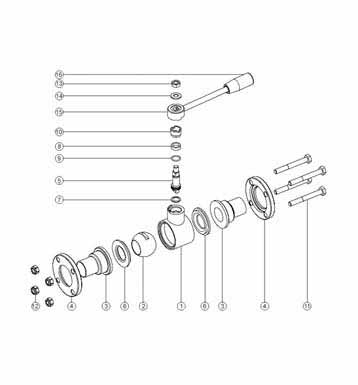 Butt Weld 3pc Ball Valves Parts Diagram