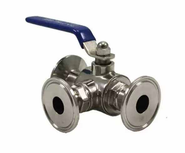 sanitary hygienic three way valves